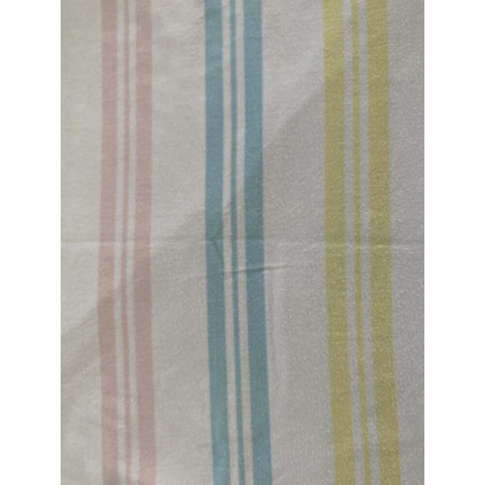 Vtg Baby Receiving Blanket Dundee 25X38 Stripes Pink Blue Nursery Swaddle 1970's - Picture 12 of 16